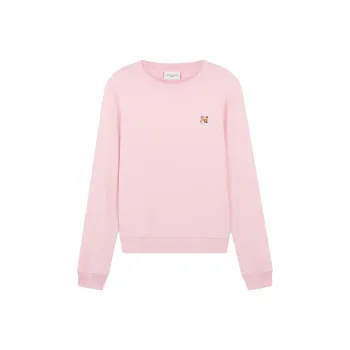 Maison Kitsune Fox Head Patch Regular Sweatshirt Pale Pink