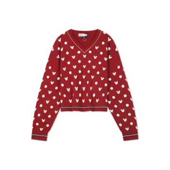 Tommy Hilfiger x Disney Tommy Hilfiger X DISNEY Co branded Series Knitwear Women's Red Print