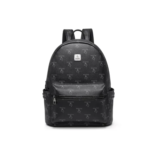 FAIRWHALE PVC Backpack Unisex Black/Brown