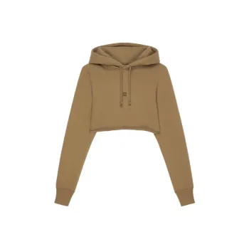 Givenchy Cropped Hoodie 'Dark Khaki'