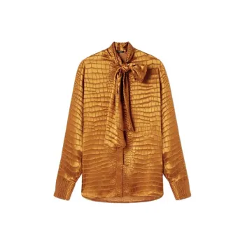 VERSACE Embossed-Effect Button-Up Shirt