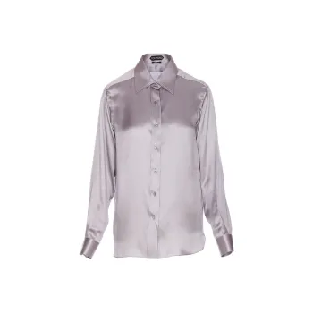 TOM FORD Fluid Charmeuse Satin Shirt