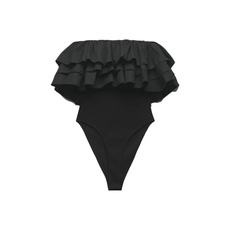ZARA Bodysuits Women's Black-0