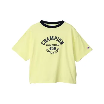Champion SS24 Drop Shoulder Sleeve T-Shirt Women's Light Yellow