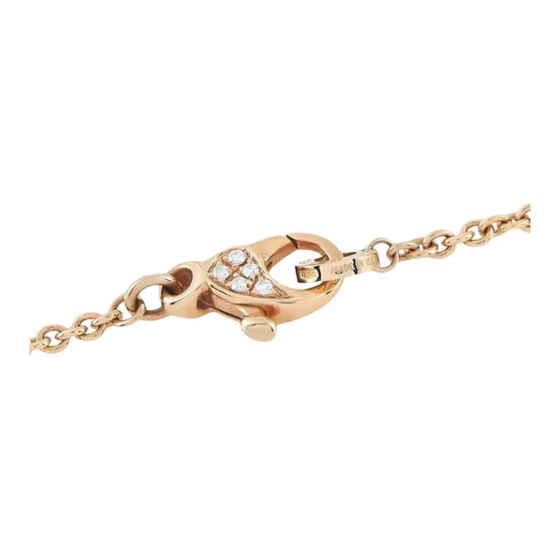 BVLGARI 18K Rose Gold Parentesi Multi stone Necklace-2