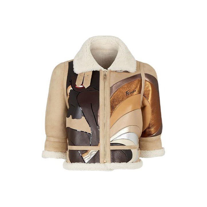 ジャケット FENDI Women Jackets FAN198AT8H F1RX9 BEIGE Jacket Wool Beige | Fendi