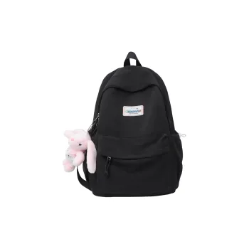 Kaka Tree Nylon Backpack Unisex Black/Pink/Yellow/Green/Blue