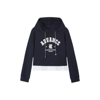 EICHITOO Sweatshirt Women's Navy Blue With Inlay
