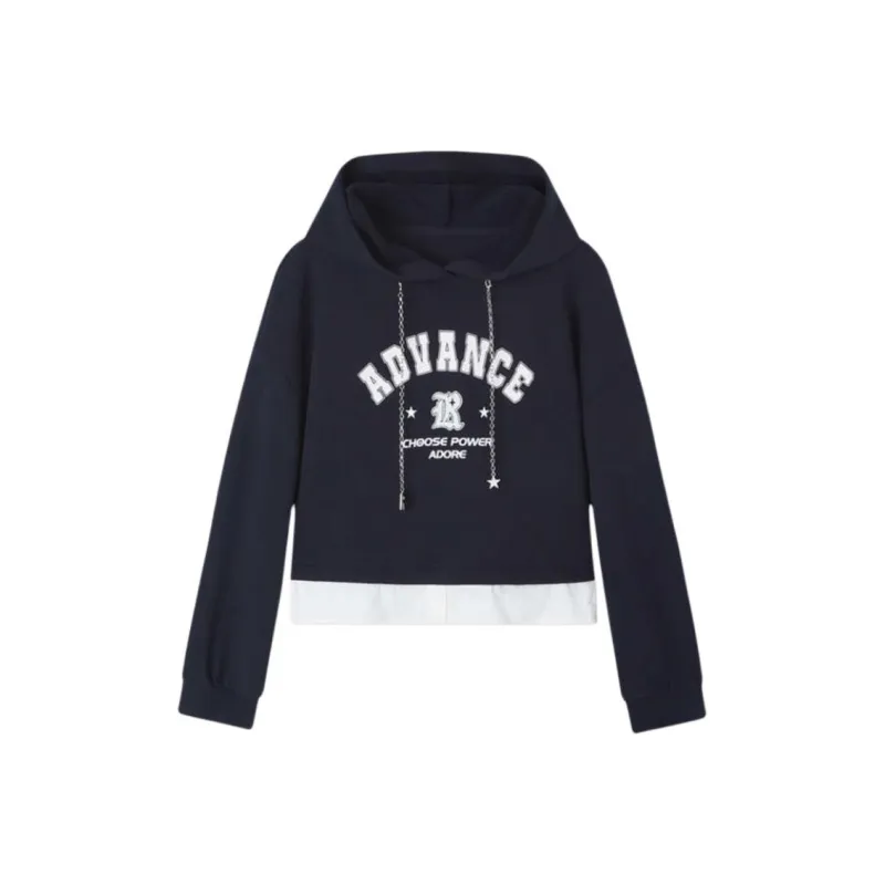 EICHITOO Sweatshirt Women's Navy Blue With Inlay-0