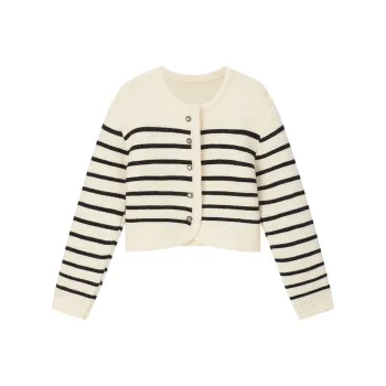 VIMLY Knitwear Women's Apricot Black