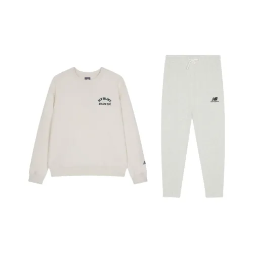 New Balance Sweatshirt Set Unisex White