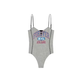 DIESEL Lettering Printed Cami Top 'Grey'