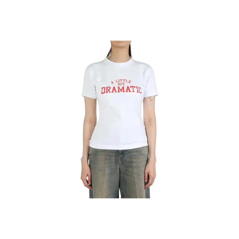 Vetements A Little Bit Dramatic Logo Printed T Shirt-0
