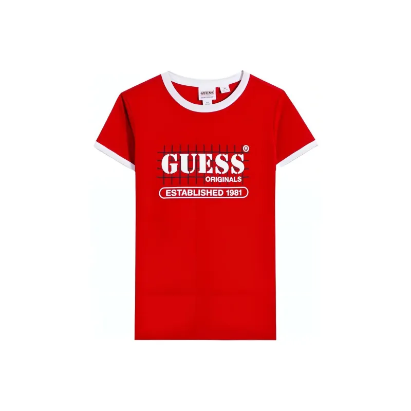 GUESS T-Shirts Women's Red-0