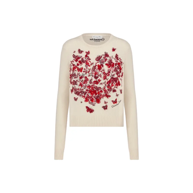 DIOR SS24 Cashmere Sweater Women's Ecru-0