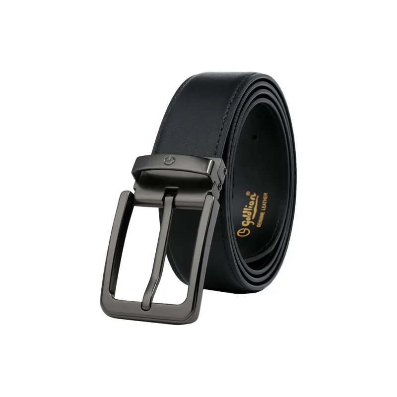 GOLDLION Top Grain Cow Leather Belts Men's Multiple Colors Width 3.5CM-25