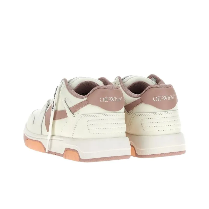 OFF WHITE Out Of Office Ooo Low Tops White Pink Women's-3