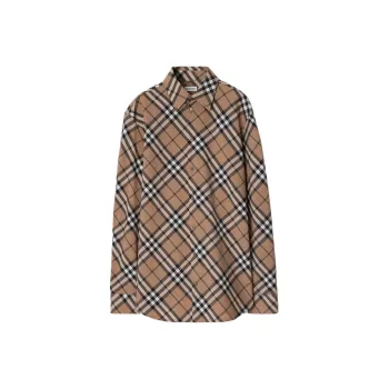 Burberry Long Sleeved Buttoned Checked Shirt