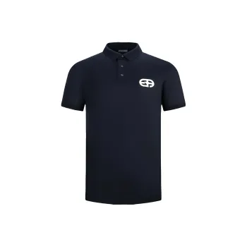 EMPORIO ARMANI Logo patch Button fastening Polo Shirt