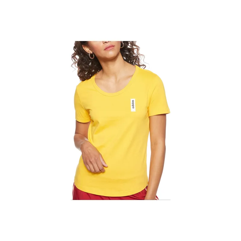Adidas Regular T Shirt Women's Yellow-0