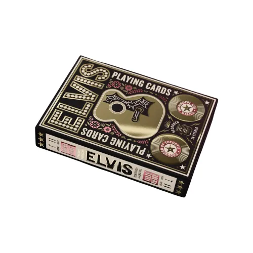 Huiqi Flower Cutting Elvis Presley Gold Foil Glamorous Style Card Poker Cards