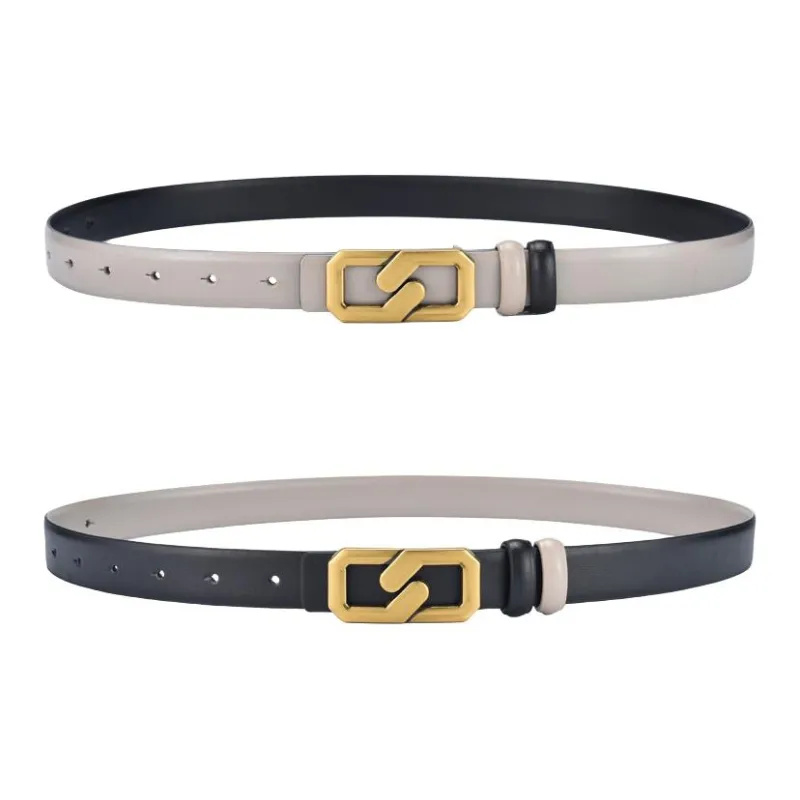 TUCANO Cow Split Leather Belts Women's 2.3cm-7