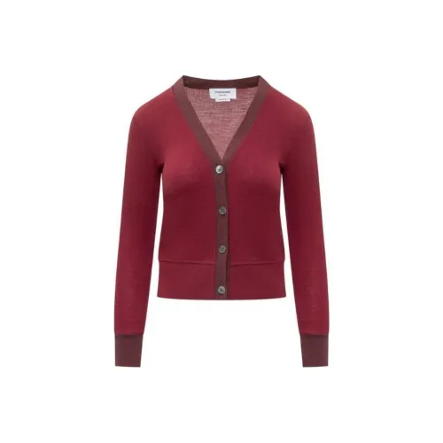 THOM BROWNE Buttoned V Neck Cardigan
