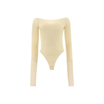 MM6 Maison Margiela Long-sleeves Bardot-neckline Body
