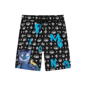 JOHN RICHMOND SS25 Casual Shorts Men's Black Letter