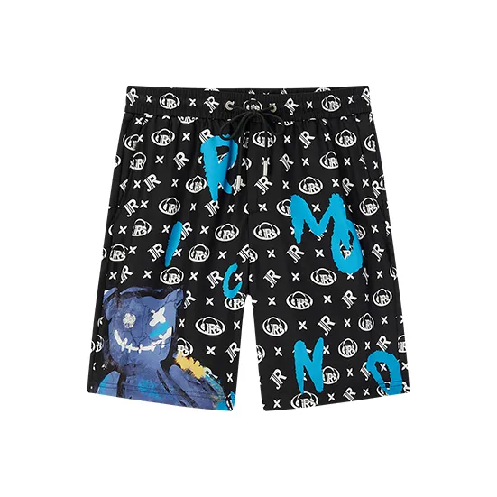 JOHN RICHMOND SS25 Casual Shorts Men's Black Letter-0