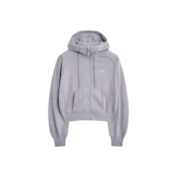 PUMA Bias Cut Knit BR Hood Jacket Women's Lavender