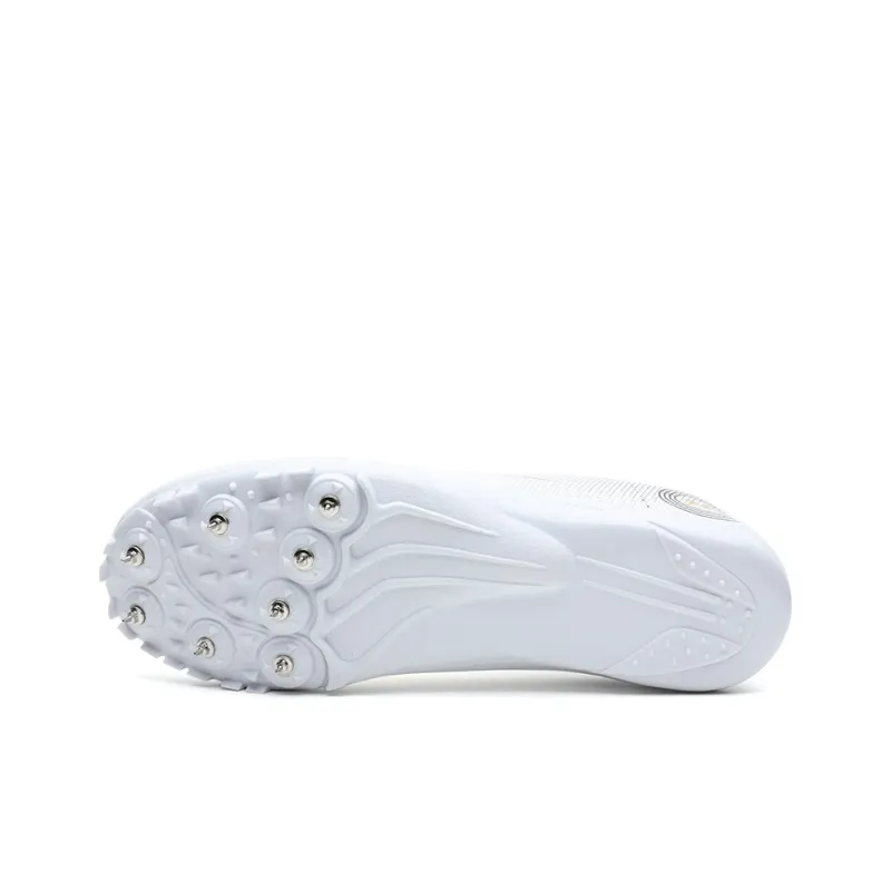 Binary Cushioning Abrasion Resistant Lightweight Slip Resistant Low Top Running Shoes Unisex White Gold-2