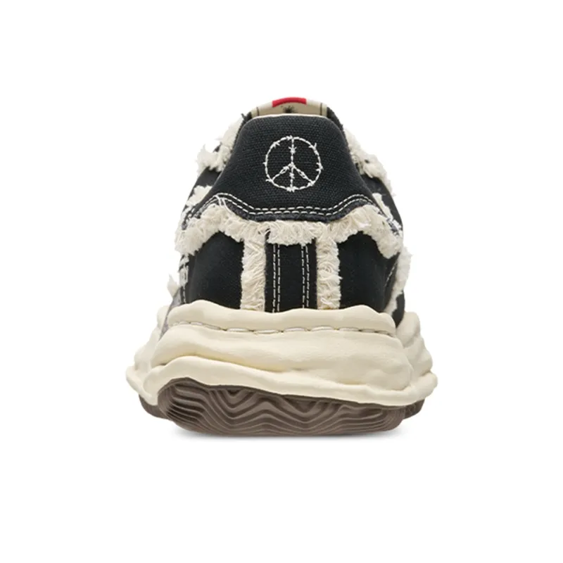 MIHARA YASUHIRO x VESSEL Coverage Slip Resistant And Abrasion Resistant Low Top Skateboard Shoes Unisex Black-2