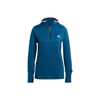 Adidas Free Shipping With AdiClub X-City Fleece Running Long Sleeve Hoodie
