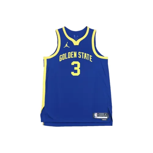 Jordan x NBA Golden State POOLE Basketball Jersey Men's Blue