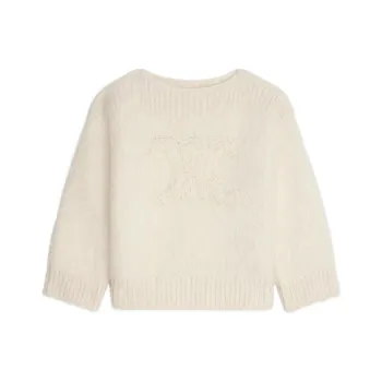 CELINE FW22 Cashmere Sweater Women's White