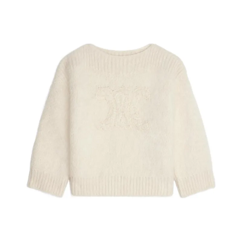 CELINE FW22 Cashmere Sweater Women's White-0
