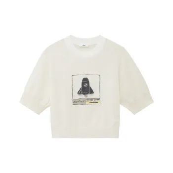 D'zzit T Shirts Women's White