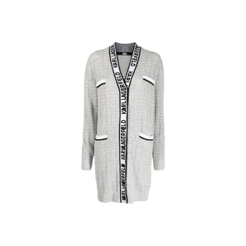 KARL LAGERFELD / Karl Lagerfeld Jeans Bouclé Longline Cardigan