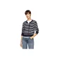 Navy Blue White Stripes