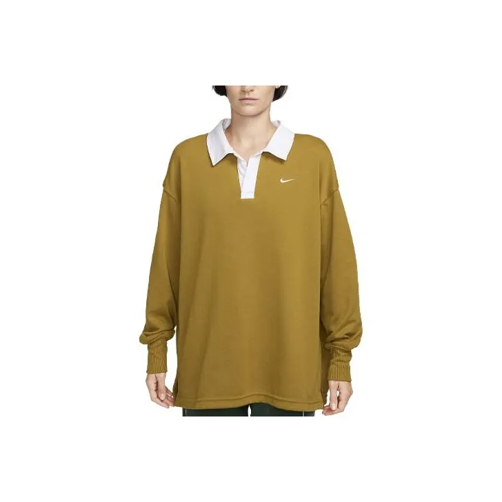 Nike Polo Shirts Women's Earth Yellow-0