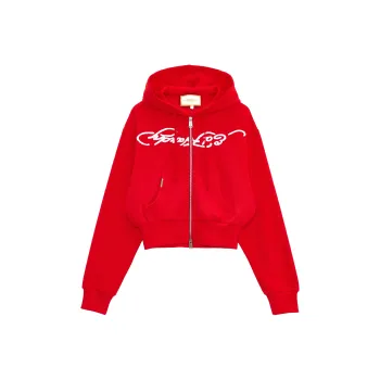Ed Hardy Reverse World Series Sweatshirts Women's China Red