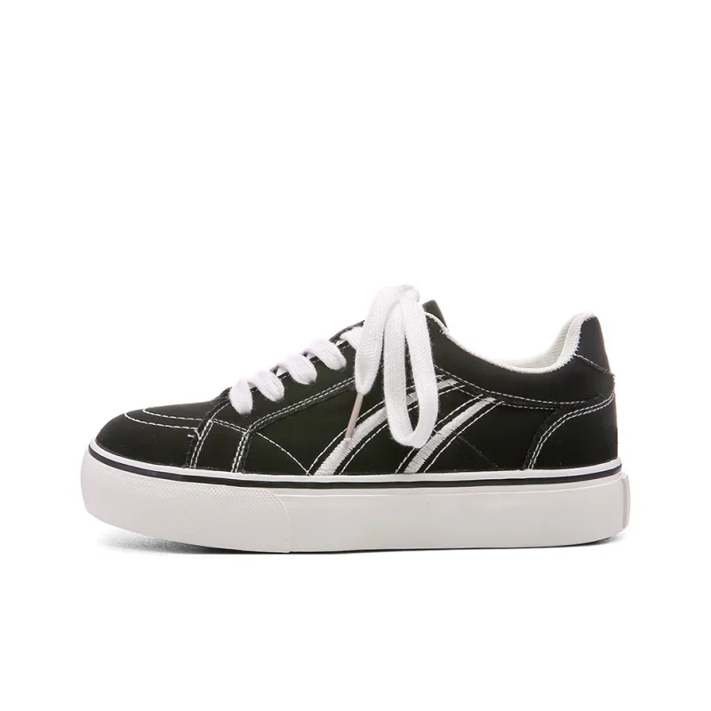 Cob Slip Resistant, Lightweight, And Breathable Low Top Skateboard Shoes Women's-10