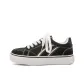 Black with White Stitching