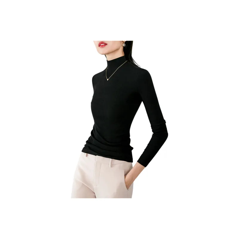 Late White Knitwear Women's Black-0