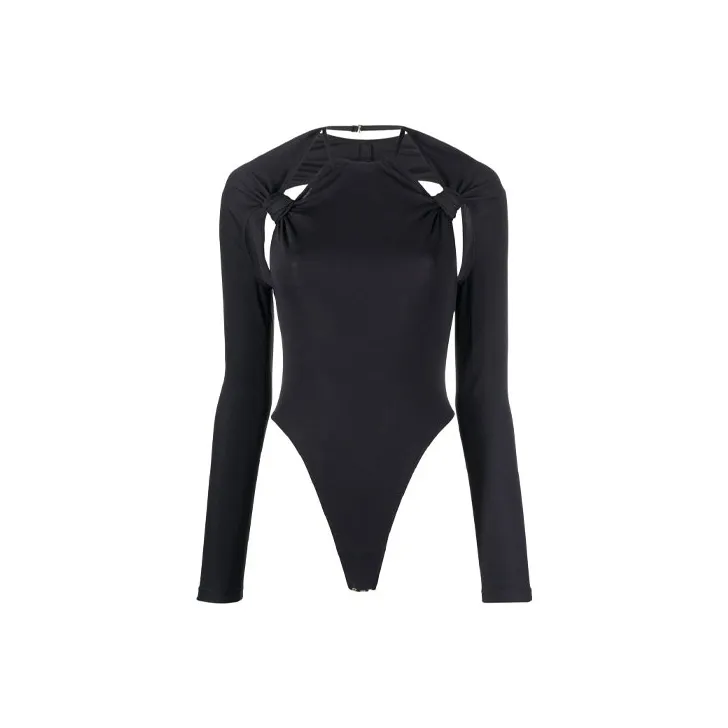 Jacquemus Knotted Cut out Bodysuit-0