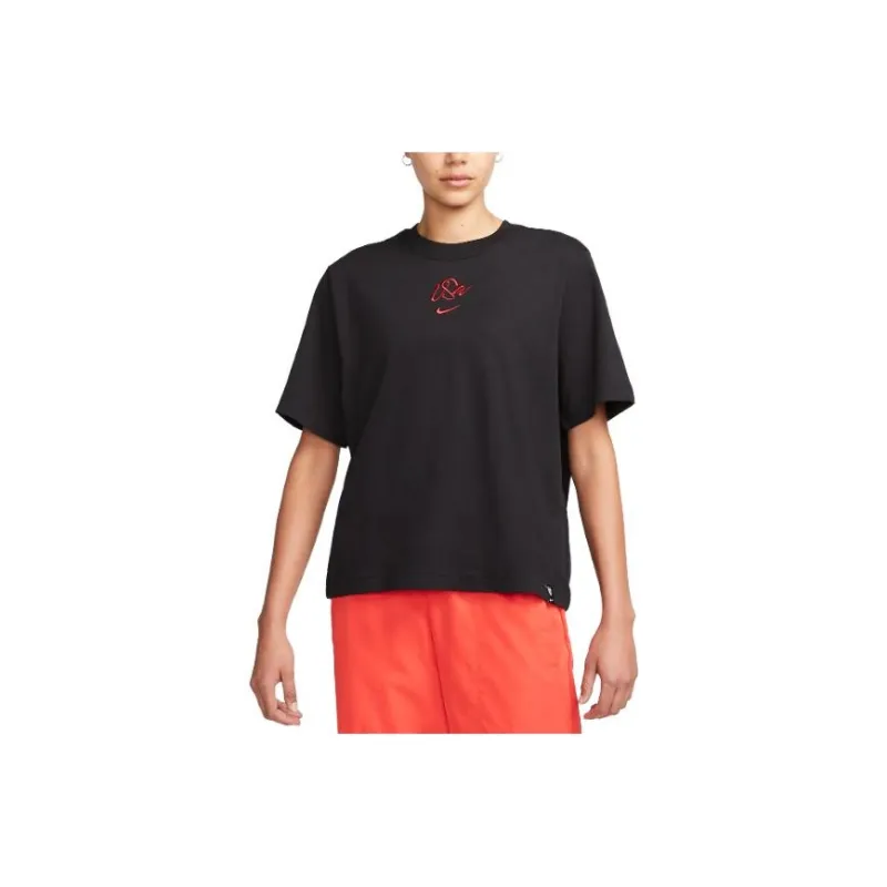 Nike USA Soccer Team Olympic Series Drop Shoulder Sleeve T-Shirt Women's Black-0