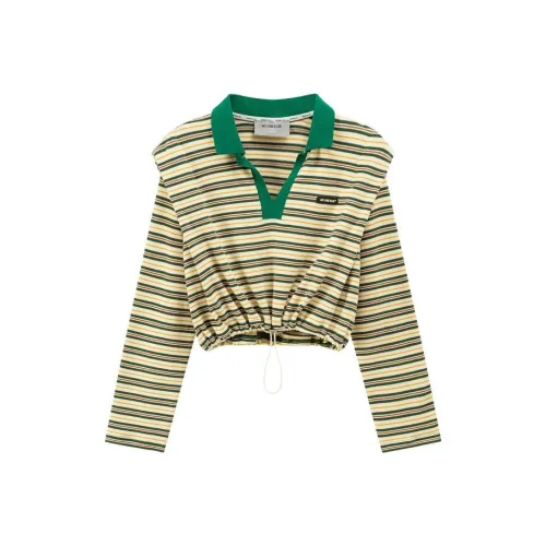 NO ONE ELSE T Shirt Women's Green Stripes