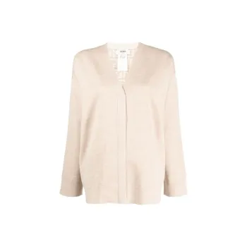 FENDI FF motif V neck Cardigan