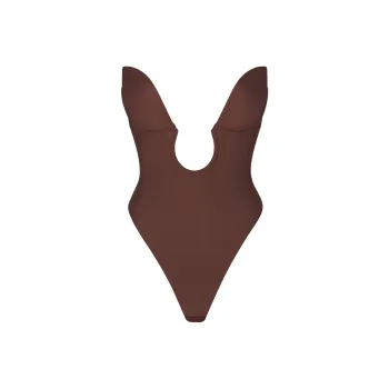 SKIMS DEEP PLUNGE SHAPEWEAR BODYSUIT Bodysuits Women's COCOA/Cocoa